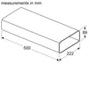 Bosch HEZ9VDSM1 500mm Long Flat Channel Ducting
