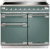 Rangemaster ELS100EIMG/ Elise 100cm Electric Range Cooker with Induction Hob - Mineral Green