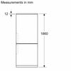 Bosch Series 4 KGN362WDFG 60cm wide Frost Free Fridge Freezer - White - D Rated