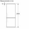 Bosch Series 4 KGN492LDFG 70cm wide Frost Free Fridge Freezer - Inox Effect - D Rated