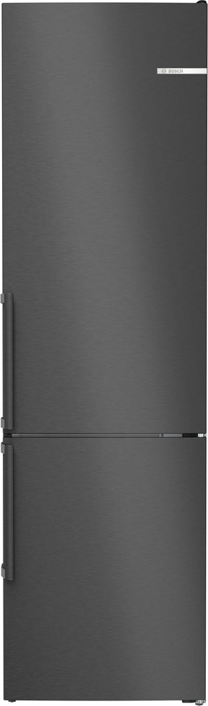 Bosch Series 4 KGN39VXBT 60cm wide Frost Free Fridge Freezer - Black/Stainless Steel - B Rated
