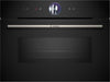 Bosch Series 8 CMG7361B1B Wifi Connected Built In Compact Electric Single Oven With Microwave Function - Black