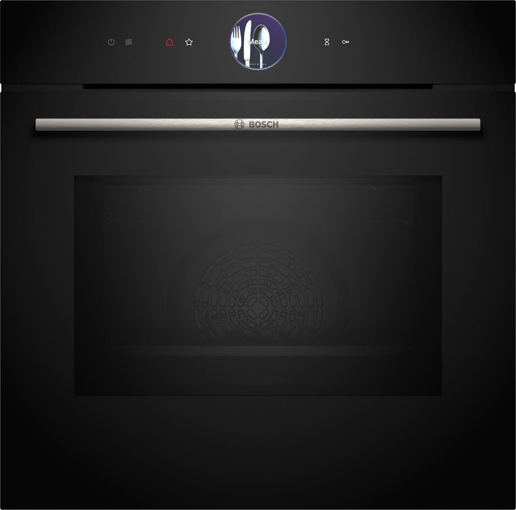 Bosch Series 8 HMG7764B1B Wifi Connected Built In Electric Single Oven with Mircowave Function - Black