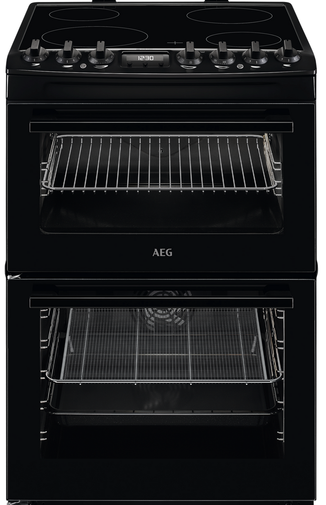 Aeg CCX6740ACB 60cm Electric Cooker with Ceramic Hob - Black
