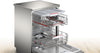 Bosch Series 6 SMS6TCI01G Wifi Connected Standard Dishwasher - Silver / Inox - A Rated