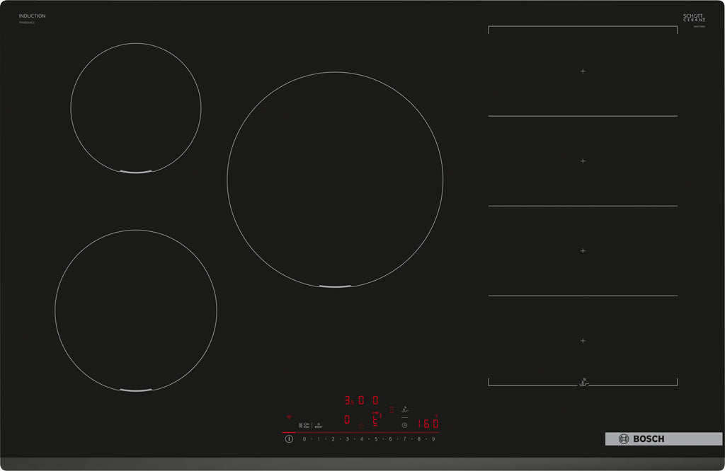 Bosch Series 6 PXV831HC1E 80Cm Wifi Connected Induction Hob - Black