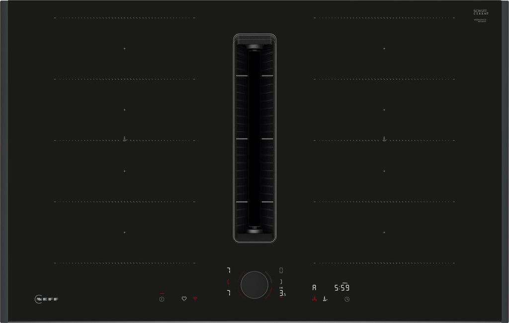 Neff N90 V68AUX4C0  Wifi Connected 80cm Venting Ind Hob - Surface Mount with Frame