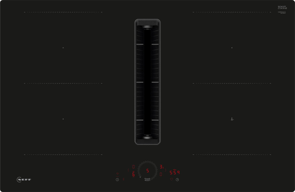 Neff N70 V58PHQ4C0 Wifi Connected 80cm Vent Ind Hob - Flush Mount