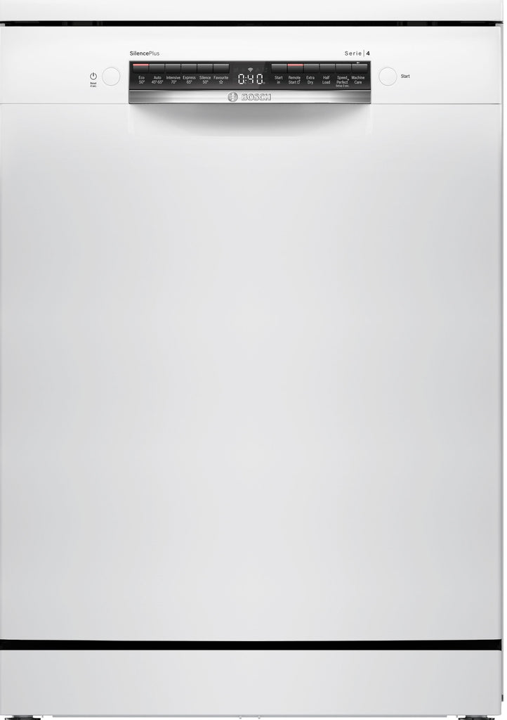 Bosch Series 4 SMS4EMW06G Wifi Connected Standard Dishwasher - White - B Rated