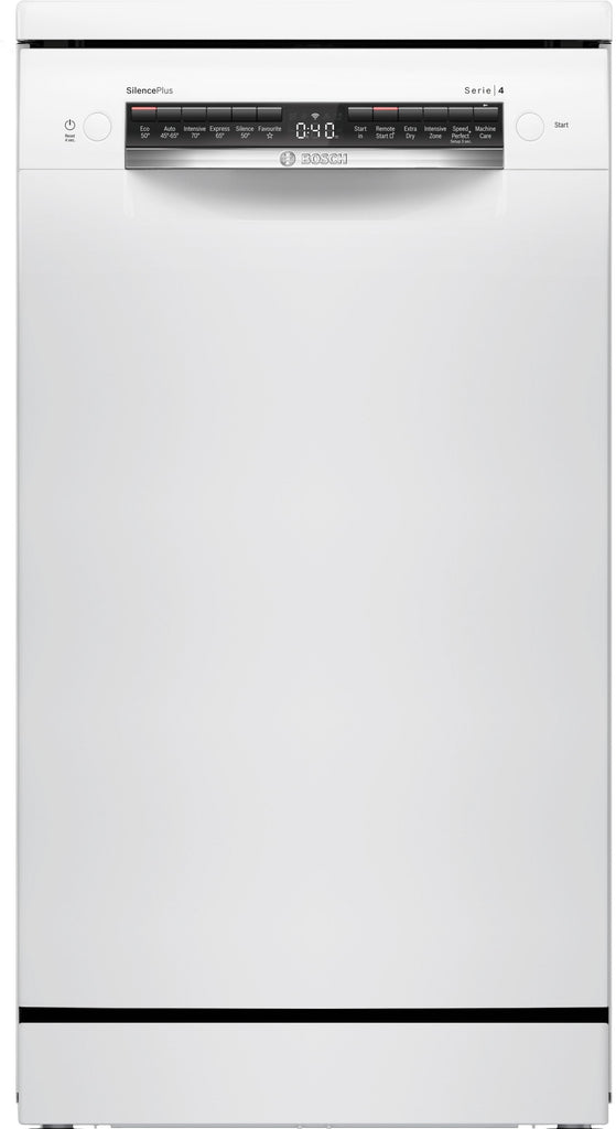 Bosch Series 4 SPS4HMW49G Wifi Connected Slimline Dishwasher - White - E Rated