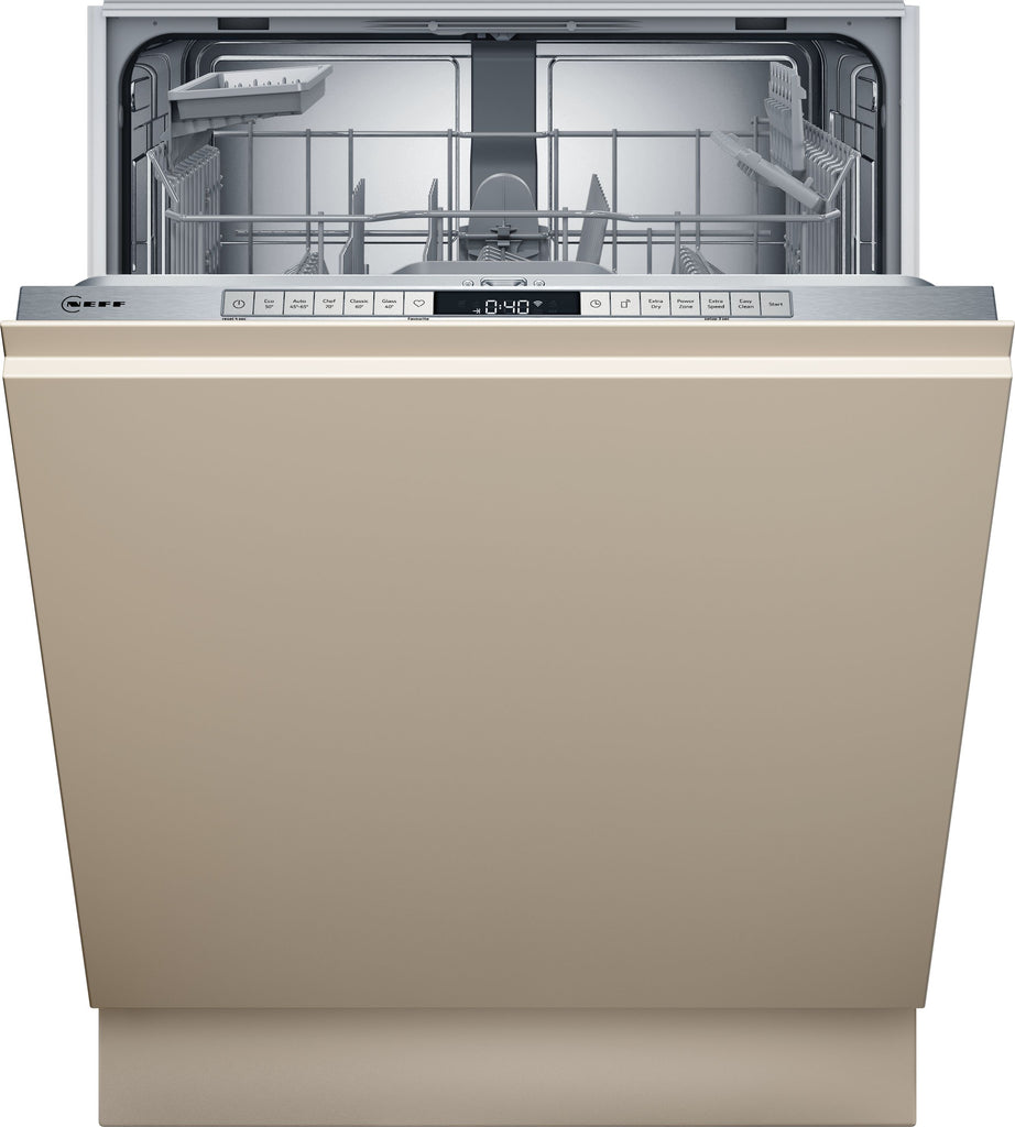 Neff N50 S175HTX06G Wifi Connected Fully Integrated Standard Dishwasher with Variable Hinge - D Rated
