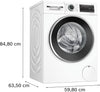 Bosch Series 6 WNG25401GB Wifi Connected 10.5Kg / 6Kg Washer Dryer with 1400 rpm - White - D Rated