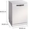 Bosch Series 4 SMS4EMW06G Wifi Connected Standard Dishwasher - White - B Rated