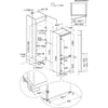 Aeg NSC7N18ZES Integrated Frost Free Fridge Freezer with Sliding Hinge - E Rated