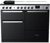Rangemaster EDDLO110EIGBLK/CM1 Edge Deluxe OC 110cm Induction Range Cooker - Black Glass/Chrome Trim