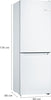 Bosch KGN33NWEBG Series 2 60cm wide Frost Free Fridge Freezer - White - E Rated