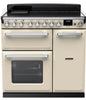 Rangemaster ESDL90EIPPCR/CM1 Estel Deluxe 90cm Induction Range Cooker - Pale Cream/Chrome Trim