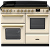 Rangemaster ESDLO110EIPPCR/AB1 Estel Deluxe OC 110cm Induction Range Cooker - Pale Cream/Antique Brass Trim