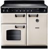 Rangemaster CL100EIPPCR/CM1 Classic 100cm Induction Range Cooker - Pale Cream/Chrome Trim