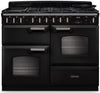 Rangemaster CLDLO110DFPCBL/CM1 Classic Deluxe OC 110cm Dual Fuel Range Cooker - Charcoal Black/Chrome