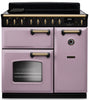 Rangemaster CLDL90EIPHTH/AB1 Classic Deluxe 90cm Induction Range Cooker - Heather/Antique Brass Trim