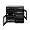 Belling Cookcentre 100E 100cm Electric Range Cooker with Ceramic Hob - Black