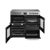 Belling Cookcentre 100E 100cm Electric Range Cooker with Ceramic Hob - Stainless Steel