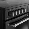 Belling Farmhouse 110E 110cm Electric Range Cooker with Ceramic Hob - Black