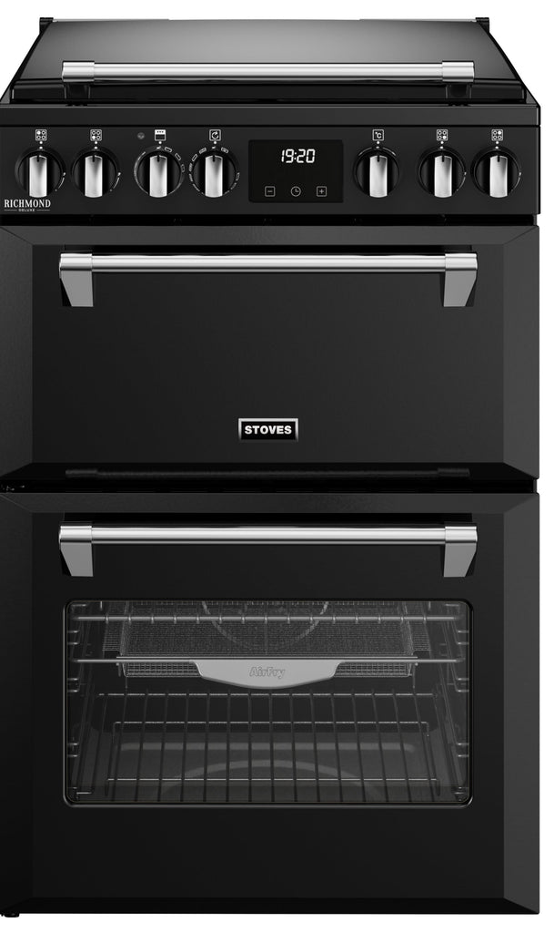 Stoves Richmond Deluxe 60DF 60cm Dual Fuel Cooker - Black
