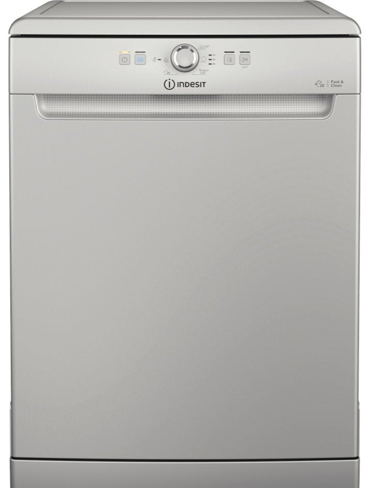 Indesit D2FHK26SUK Standard Dishwasher - Silver - E Rated