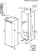 Aeg NSK6D181EC 56cm Integrated Upright Larder Fridge - Fixed Door Fixing - White - E Rated
