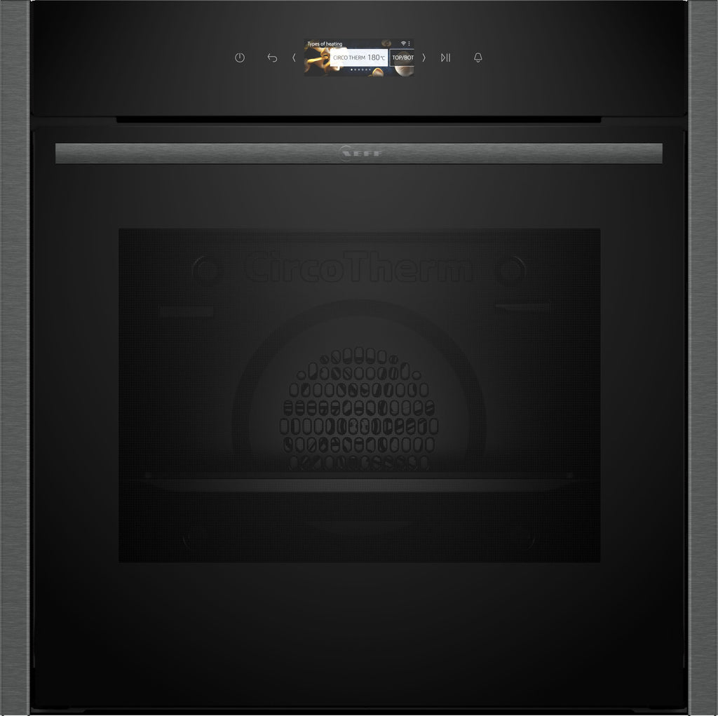 Neff N70 24CR71G0B Wifi Connected Built In Electric Single Oven - Graphite