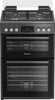 Blomberg GGRN655N 60cm Gas Cooker - Anthracite featuring four burners and double oven for versatile cooking.