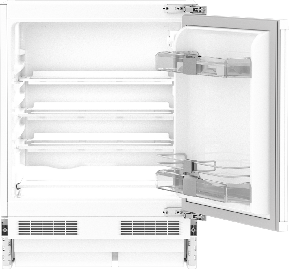 Blomberg TSM1654IU 60cm Integrated Undercounter Larder Fridge - Fixed Door Fixing Kit - White - E Rated