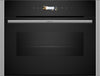 NEFF N70 C24MR21N0B Wifi Connected Built In Compact Electric Single Oven with Microwave Function - Stainless Steel
