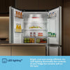 Fridgemaster MQ79395ES Amercian Fridge Freezer - Silver - E Rated