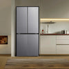 Fridgemaster MQ79395ES Amercian Fridge Freezer - Silver - E Rated