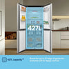 Fridgemaster MQ79395ES Amercian Fridge Freezer - Silver - E Rated