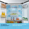 Fridgemaster MQ79395ES Amercian Fridge Freezer - Silver - E Rated