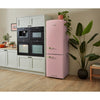 CDA Florence Tea Rose 60cm wide Retro Frost Free Fridge Freezer - D Rated