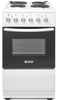 Haden HES051W 50cm Electric Cooker with Solid Plate Hob - White