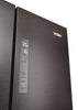 Haier HFR3718ENMD 70cm wide Frost Free Fridge Freezer - Dark Inox - E Rated