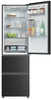 Haier HTR3518ENMTK 55cm wide Frost Free Fridge Freezer - Black - E Rated