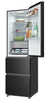 Haier HTR3518ENMTK 55cm wide Frost Free Fridge Freezer - Black - E Rated