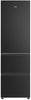 Haier HTR3518ENMTK 55cm wide Frost Free Fridge Freezer - Black - E Rated