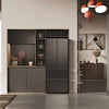 Haier HFR3718ENMD 70cm wide Frost Free Fridge Freezer - Dark Inox - E Rated