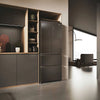 Haier HFR3718ENMD 70cm wide Frost Free Fridge Freezer - Dark Inox - E Rated