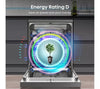 Hisense HS642D90XUK Standard Dishwasher - Stainless Steel - D Rated