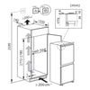 Hisense RIB291F4AWE Integrated Frost Free Fridge Freezer with Sliding Door Fixing Kit - White - E Rated