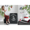 Hoover HD496AMBCB/1-80 Wifi Connected 9Kg / 6Kg Washer dryer with 1400 rpm - Black - D Rated